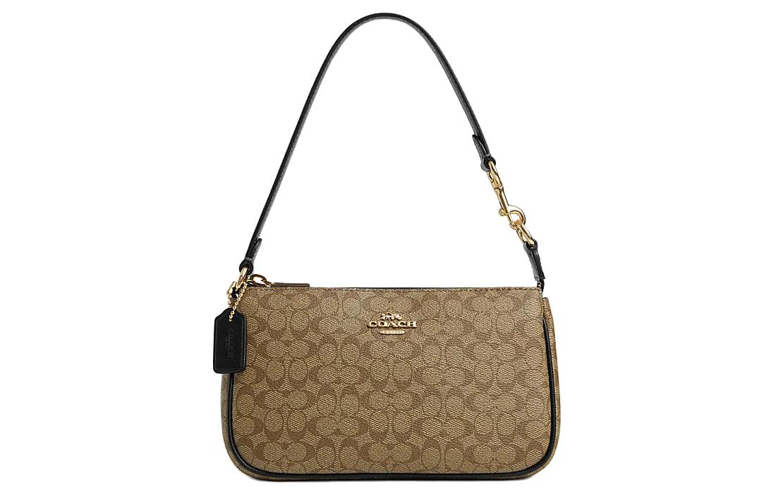Женская сумка COACH Nolita 19 (хаки-черная)