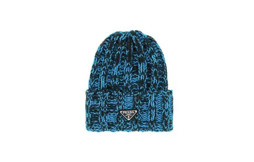 PRADA Wool Beanies Women's Blue