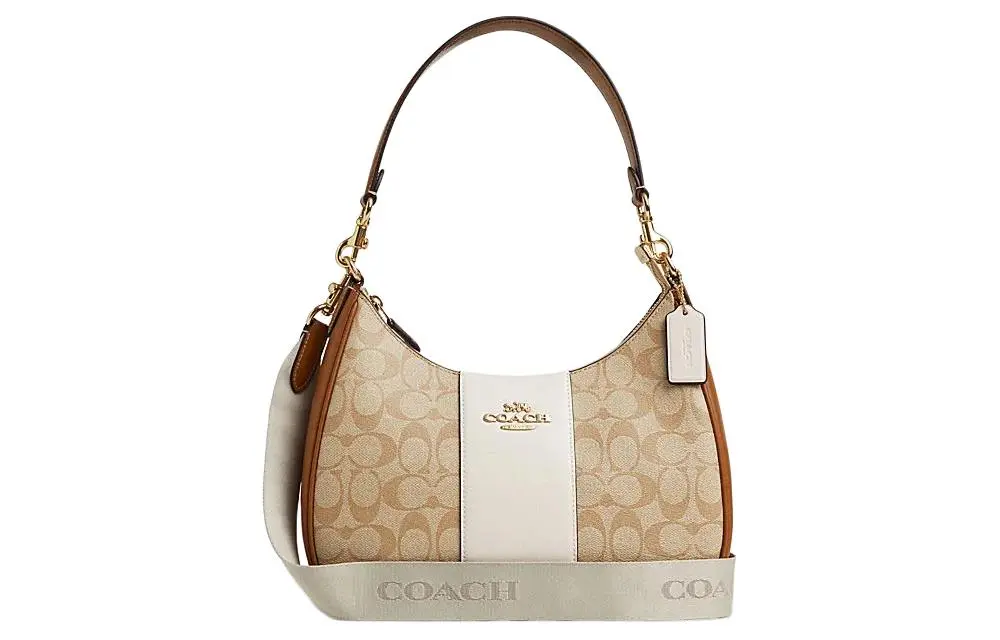 COACH Teri Artificial Leather With Recycled Leather Shoulder Bag, Crossbody Bag, Handbag Large Women's