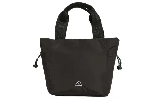 Adidas Recycled Polyester Plain Weave Fabric Tote Bag, Shopping Bag, Handbag Women's Black
