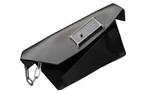 Maison Margiela Calfskin Chain Bag, Crossbody Bag, Shoulder Bag Women's Black