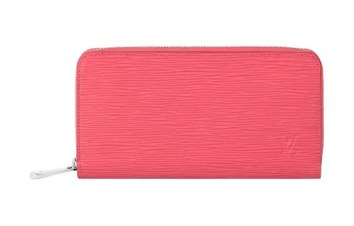 LOUIS VUITTON Zippy Epi Leather Wallet Women's Pink Sky