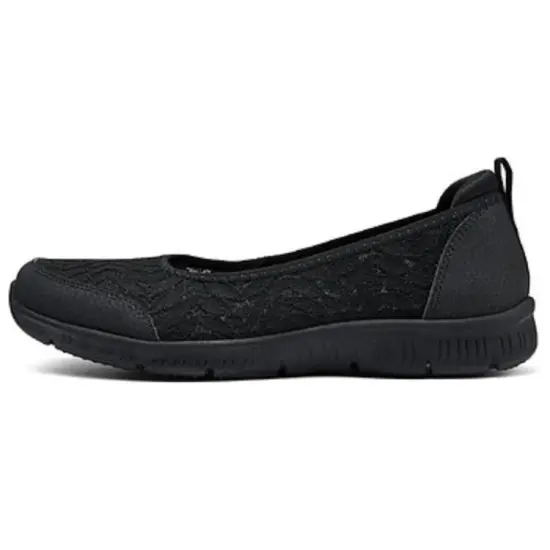 Skechers Cushioned Wear-Resistant Breathable Supportive Lightweight Low-Top Casual Shoes Women's Black