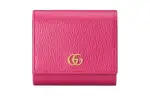 GUCCI Leather Wallet Women's Fuchsia