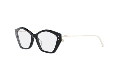 DIOR Irregular Shape Eyeglass Frames Women's Black