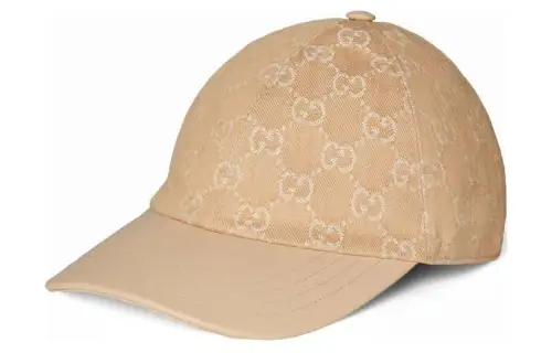 GUCCI Patterned Print Cotton Baseball Caps Women's