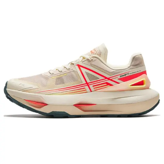 ANTA Champion Series Running Shoes Men Low-Top Beige Red