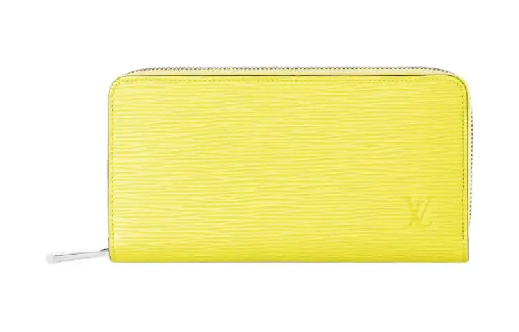 LOUIS VUITTON Zippy Epi Leather Wallet Women's Yellow