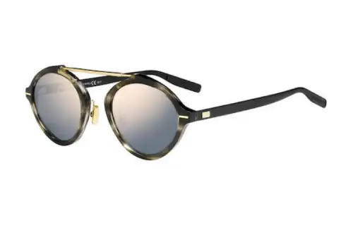 DIOR Irregular Shape Sunglasses Men's Tortoiseshell