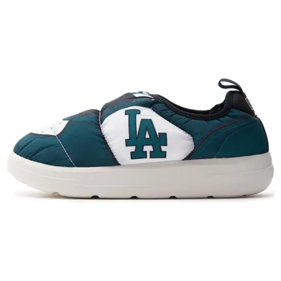 MLB Chunky Classic A FLEECE Casual Shoes Women's Low-Top Dark Green