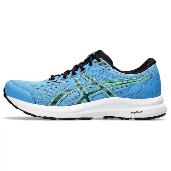 Asics Gel-Contend 8 Wear-Resistant Breathable Slip-Resistant Cushioning Low-Top Running Shoes Men's Blue Black
