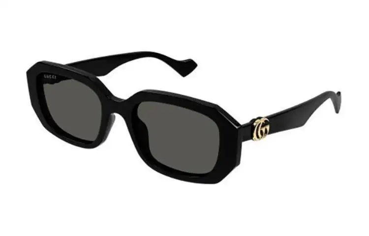 GUCCI Double G Geometric frame Sunglasses