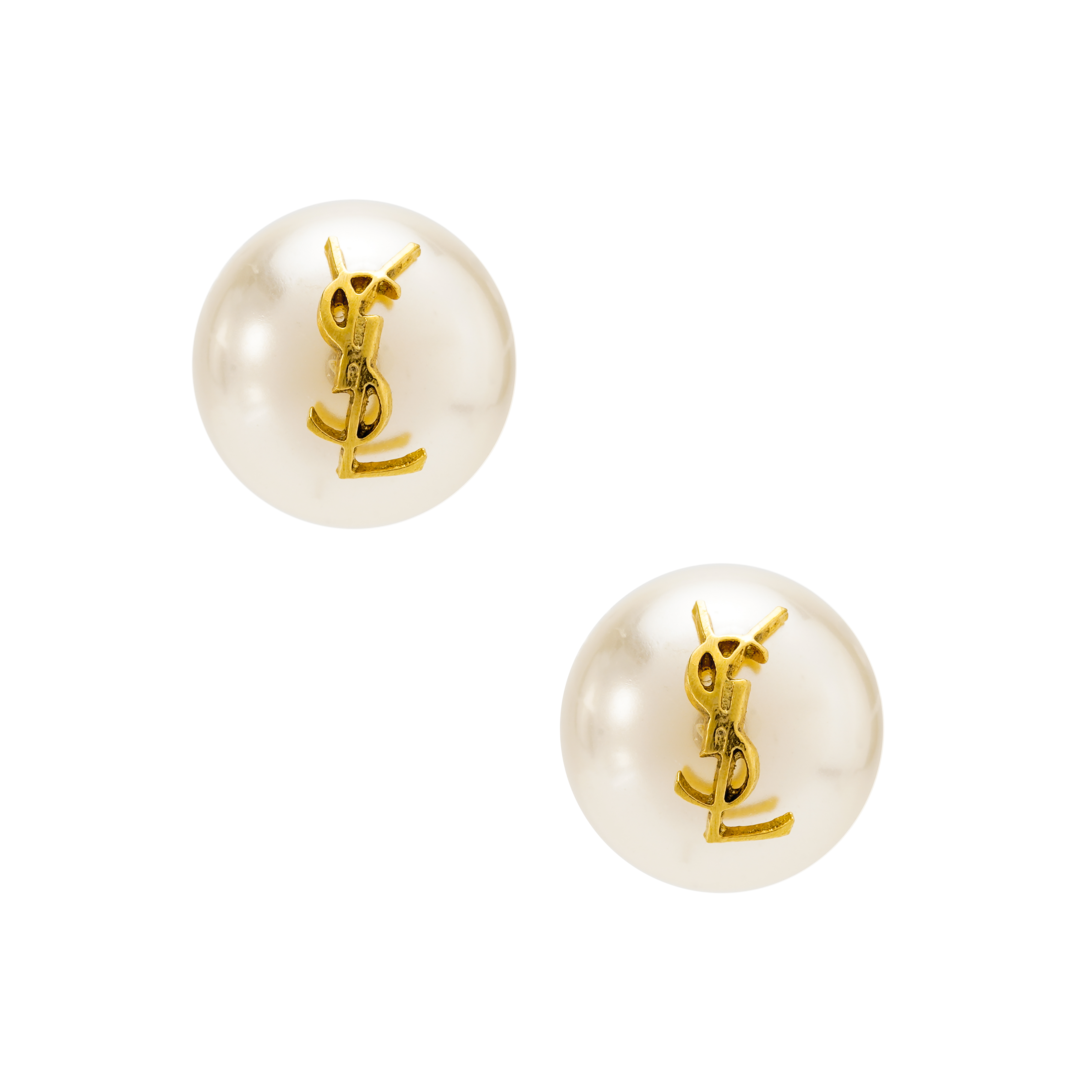 ピアス Saint Laurent SS23 Golden l earrings (737929Y1591 9628) P00884798.jpg