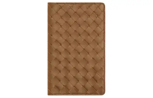 Bottega Veneta Intrecciato Cow Leather Notebook Case Bag Accessory Medium Men's Teak Color