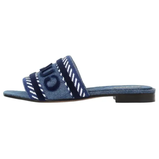 GUCCI Women's GUCCI Script Slide Sandal 'Light Blue Denim'