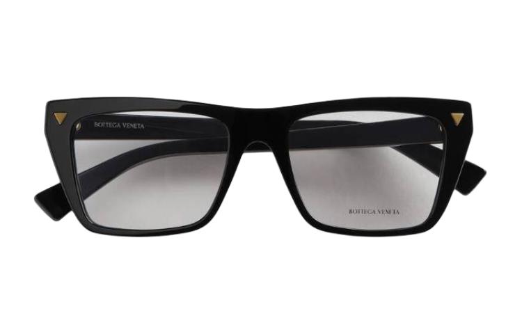 Bottega Veneta Acetate Square Eyeglass Frames Women's Black