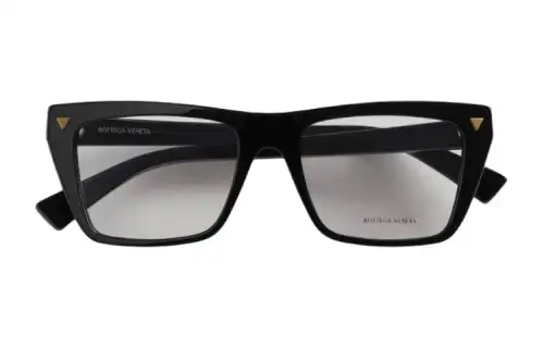 Bottega Veneta Acetate Square Eyeglass Frames Women's Black