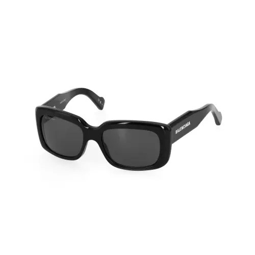Balenciaga PARIS Square Acetate Frame Sunglasses Black
