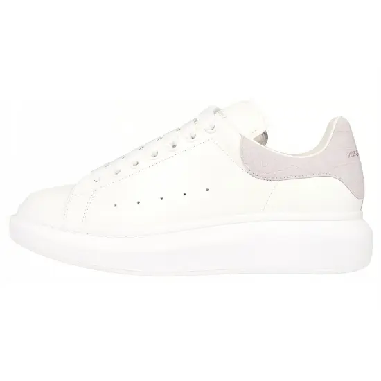 Alexander McQueen Oversized White Light Grey Croc