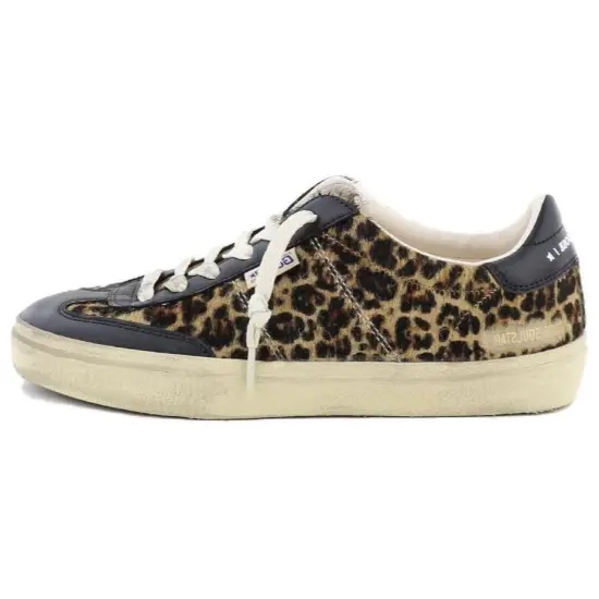 Golden Goose Skateboard Shoes Women's Low-Top Black Brown