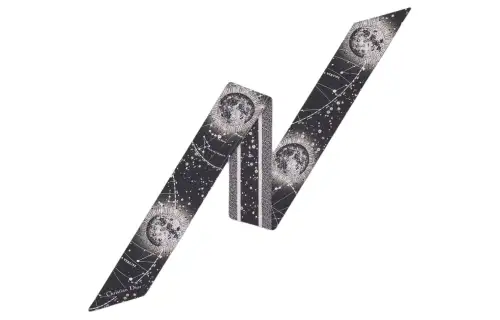 DIOR Silk Scarves Women's Black