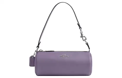 COACH Nolita Calfskin Cylinder Bag Handbag, Shoulder Bag Small Women's Purple