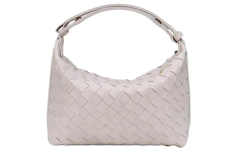 Bottega Veneta Cow Leather Handbag, Shoulder Bag Women's White