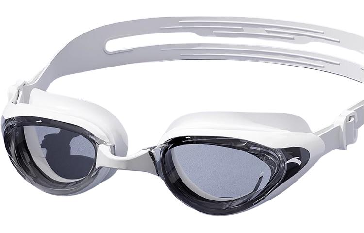 Anta Swim Goggles Silicone Swim Diving Professional Gear Unisex Plano Myopia Pure White/Night Black