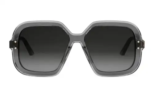 DIOR Acetate Irregular Shape Sunglasses Men's Gray