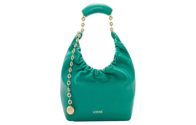 LOEWE Nappa Sheepskin Shoulder Bag, Crossbody Bag, Handbag Small Men's Jadeite Green