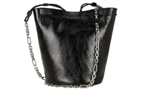 Maison Margiela Tabi Calfskin Shoulder Bag, Crossbody Bag Unisex Black