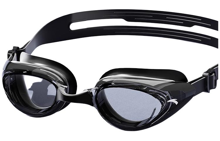 Anta Swim Goggles Silicone Swim Diving Professional Gear Unisex Plano Myopia Pure White/Night Black