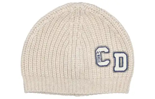 DIOR Logo Flocked Beanie