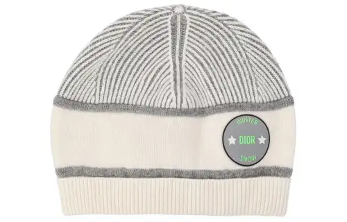 DIOR Wool, Viscose, Polyamide, Cashmere Beanies Kids' Beige