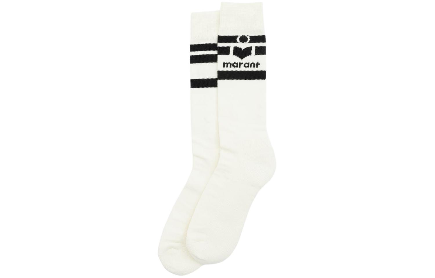 ISABEL MARANT Crew Socks Men's 1 Pack Ecru