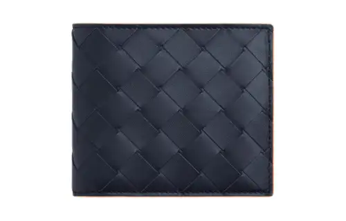 Bottega Veneta Calfskin Wallet Men's Space & Melon