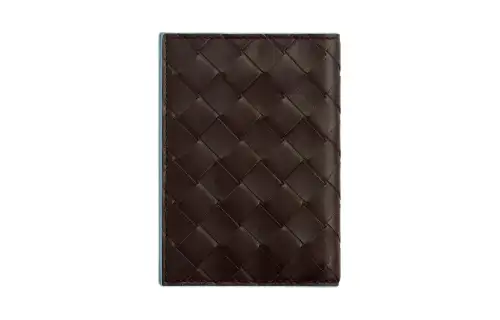 Bottega Veneta Calfskin Passport Holder Men's Gummy Ice