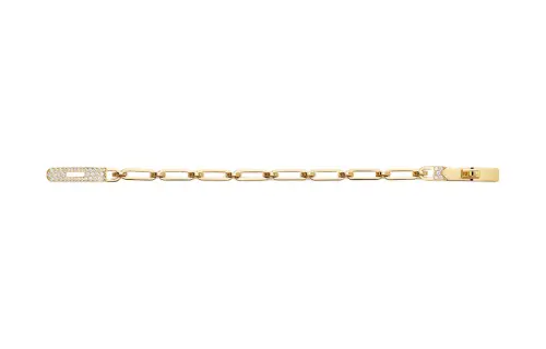 HERMES 18K Gold, Diamond Bracelets Women's Gold