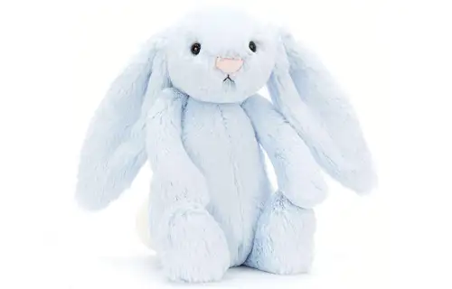 JELLYCAT Shy rabbit, appeases blue plush doll
