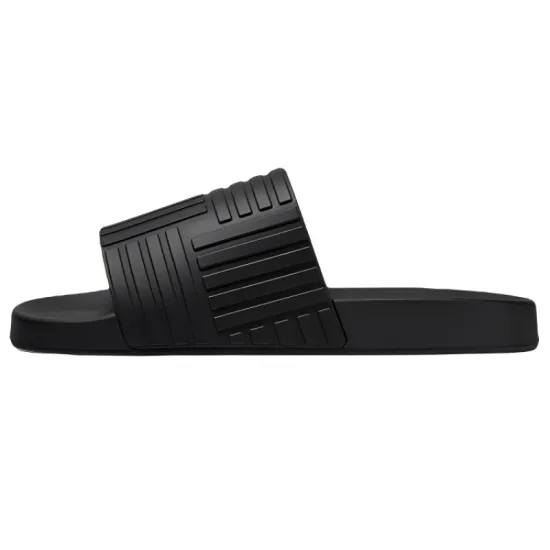 Bottega Veneta Rubber Slides Black