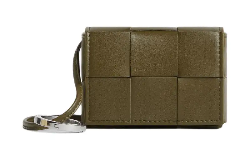 Bottega Veneta CASSETTE Calfskin Earphone Case Men's Mud
