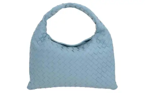 Bottega Veneta Calfskin Handbag Small Women's Light Blue