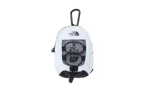 THE NORTH FACE Zip Closure Polyester Clutch Mini Unisex White