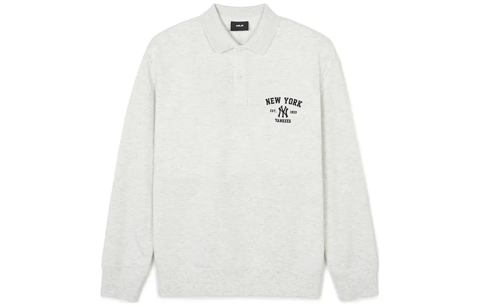 MLB SS24 New York Yankees Sweatshirt Unisex Light Heather Gray