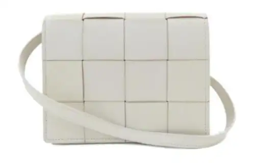Bottega Veneta Sheepskin Shoulder Bag, Crossbody Bag Women's White