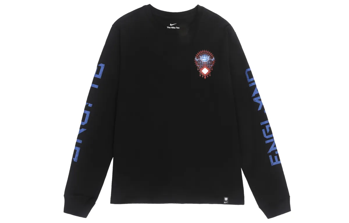 Nike T-Shirts Men's Black Crew Neck Moderate Straight Fit