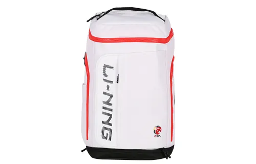 Li Ning Professional Basketball Collection Polyester Backpack Unisex White