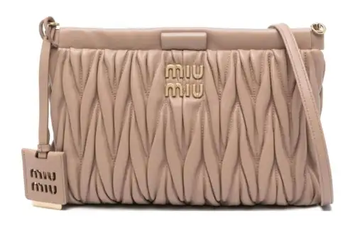 MIU MIU Arcadie Calfskin Shoulder Bag, Crossbody Bag Women's Pink