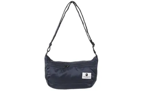 A BATHING APE Nylon Crossbody Bag, Shoulder Bag Regular Unisex Marine Blue