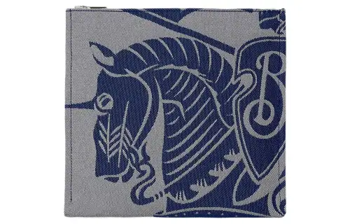 Burberry Cotton With Polyester Clutch Men's Knight Blue